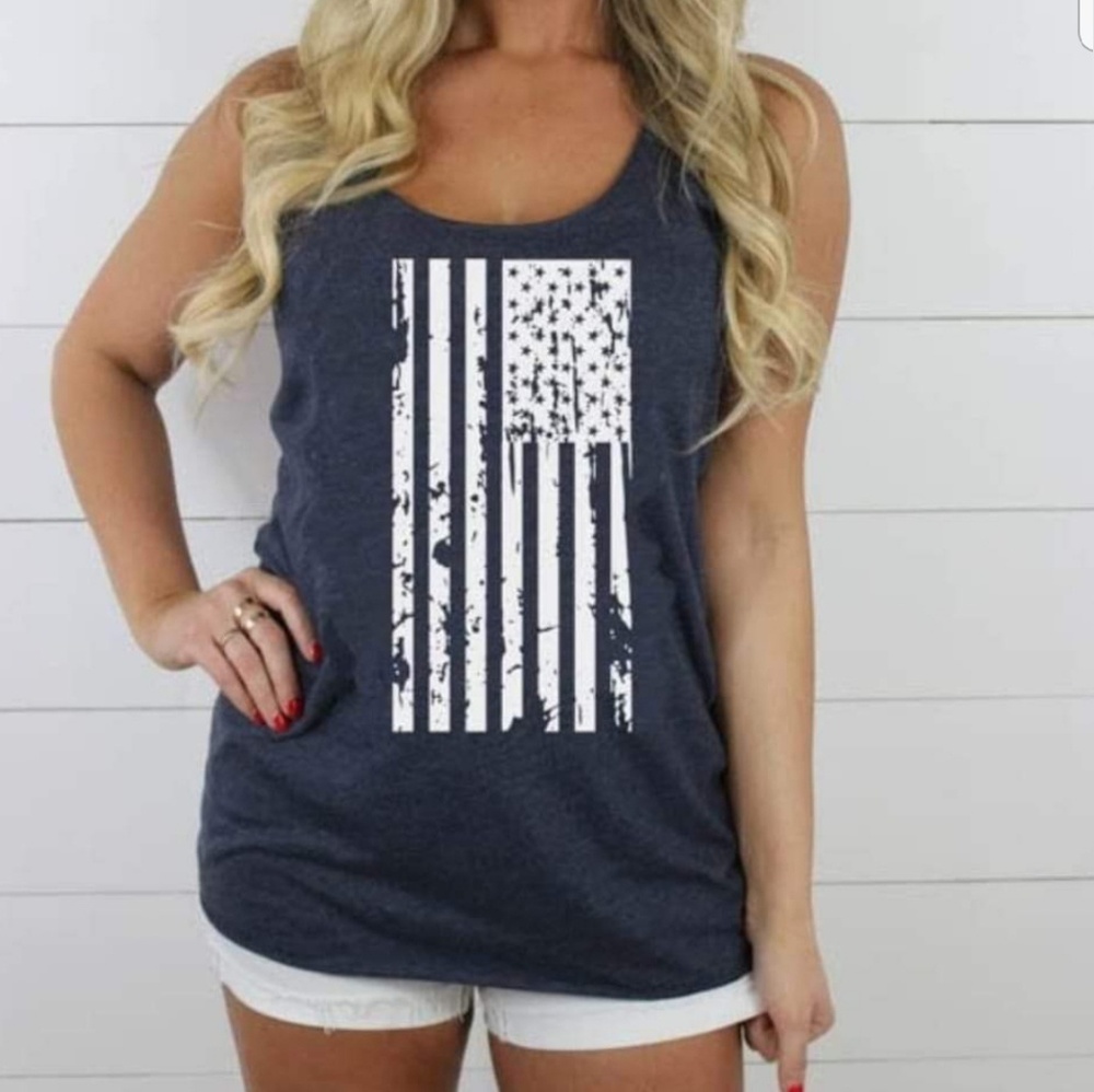 Vintage American Flag Tank